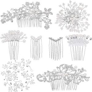 44 Pieces Wedding Hair Comb and Hair Clips for Bride Bridesmaid (Classic Style)
